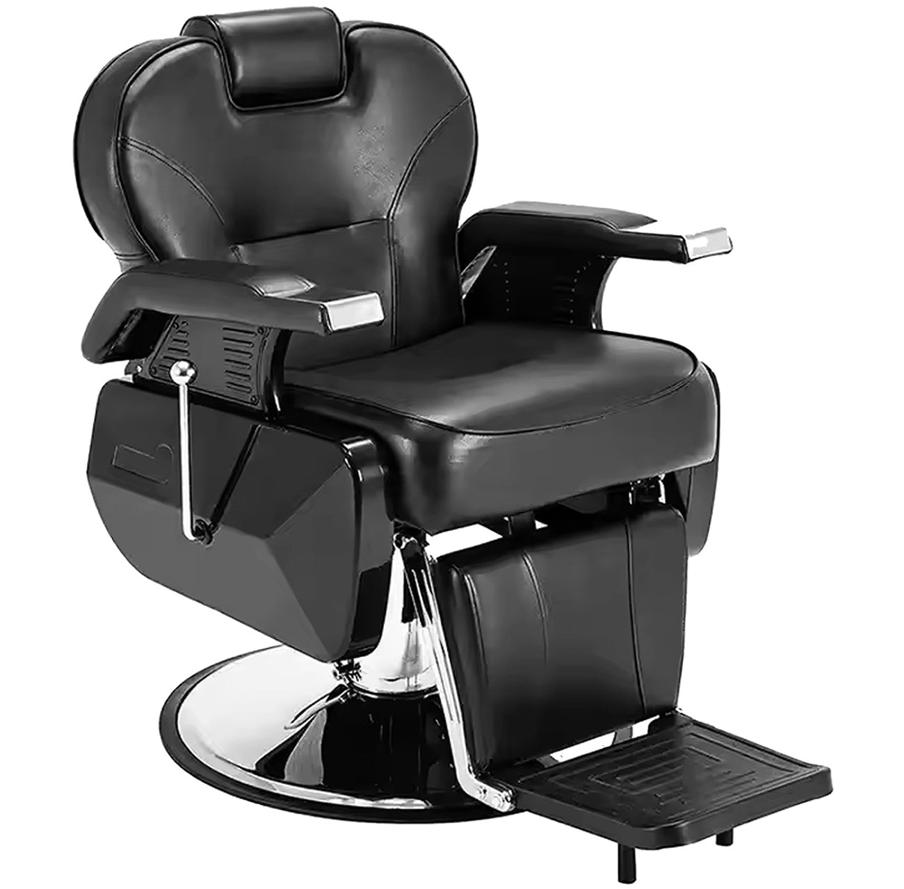 DapperDur Silver Barber Chair
