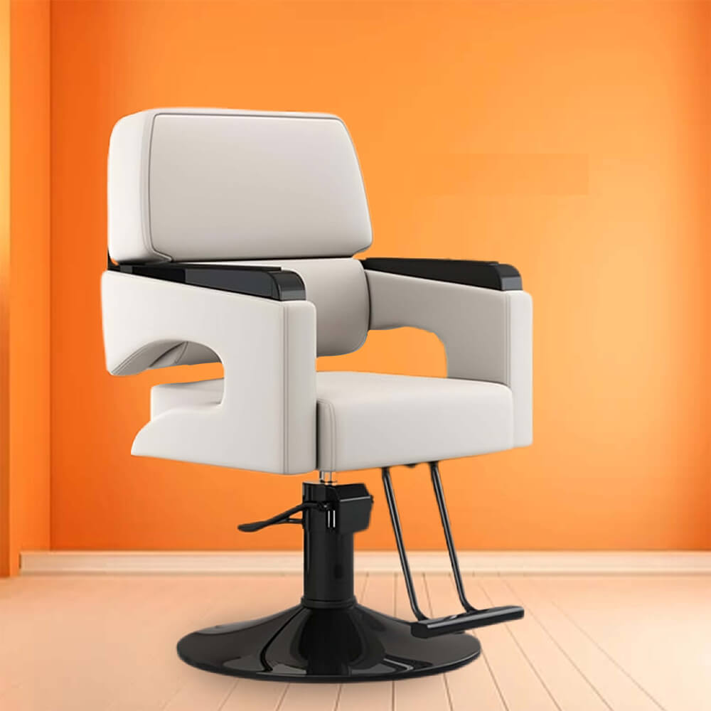 ApexCut White – Modern Unisex Salon Chair
