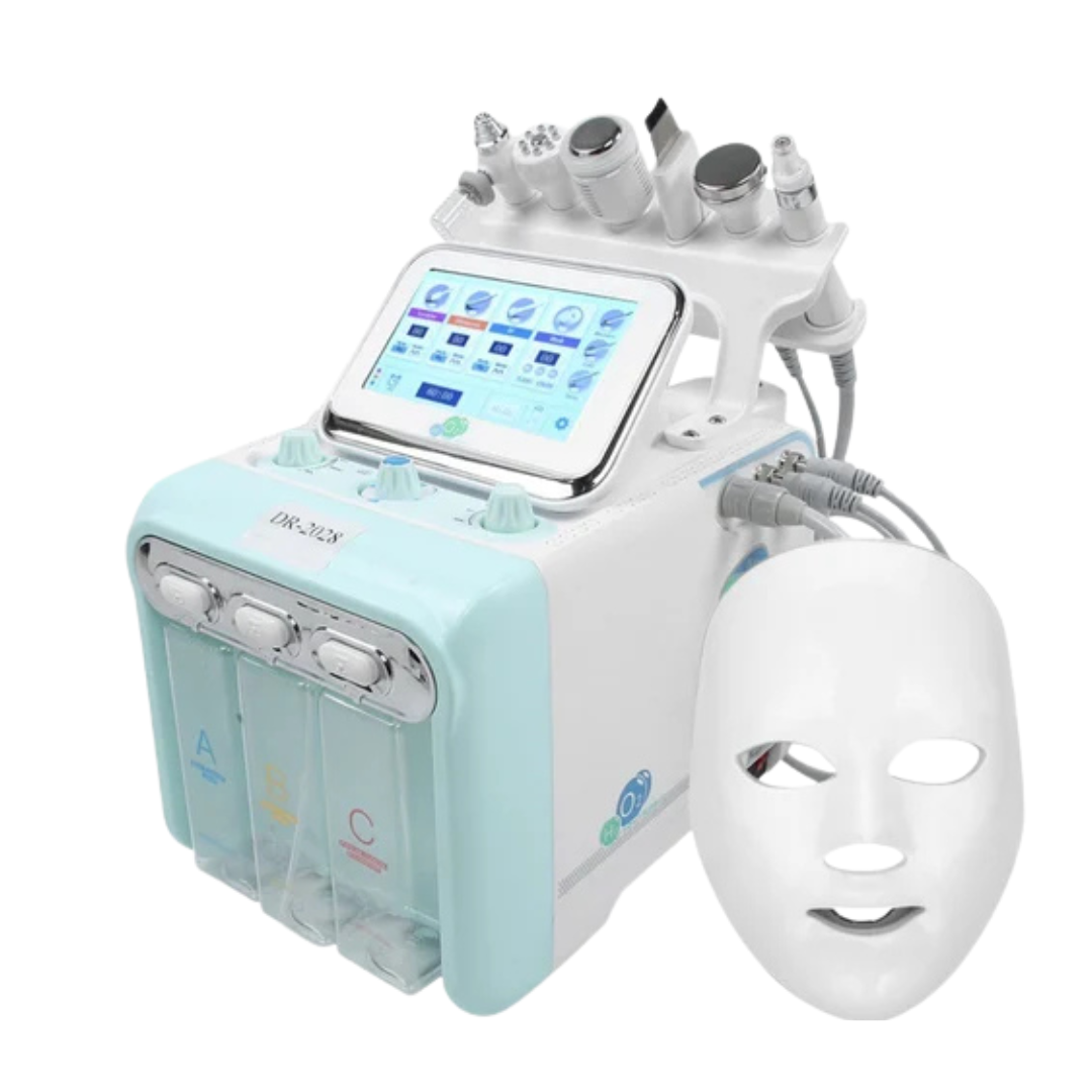 7 in 1 Hydrafacial Machine with Imported Serum & Trolley